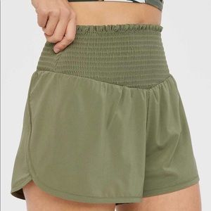High waisted athletic shorts